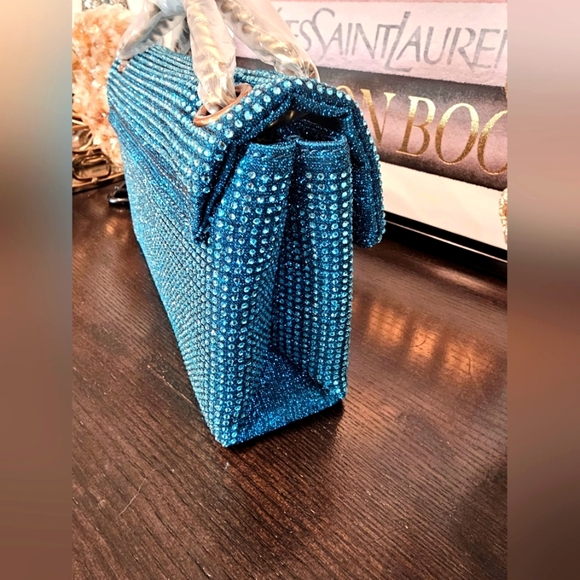 Kurt Geiger London Brixton Rhinestone Shoulder Crossbody Bag. - Picture 4 of 10